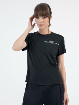 Red Tape - Black Activewear T-Shirt for Women