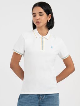 Red Tape - White Polo T-Shirt for Women