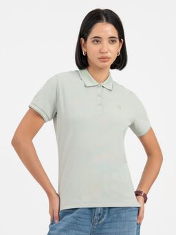 Red Tape - Light Green Polo T-Shirt for Women