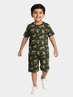 Orange Sugar - Cheetah Chase T-Shirt & Shorts (Set of 2)