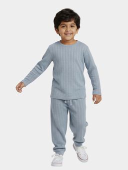 Orange Sugar - Unisex Grey Full Sleeves Co-Ord Set