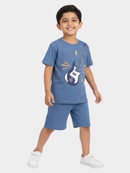 Orange Sugar - Unisex Kids Air Force Guitar Printed T-Shirts and Shorts