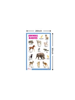 Pegasus - Animal Babies Thick Laminated Primary Chart