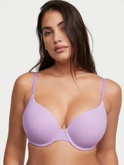 Victoria's Secret - Lavender The T-Shirt Push-Up Perfect Shape Micro-Rib Bra