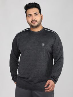 CHKOKKO - Grey Men Full Sleeve T-Shirt
