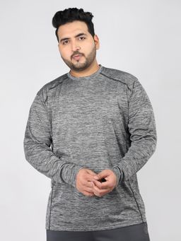 CHKOKKO - Silver Men Full Sleeve T-Shirt