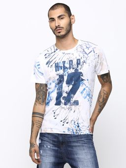 Huetrap - Mens White Short Sleeve T-Shirt