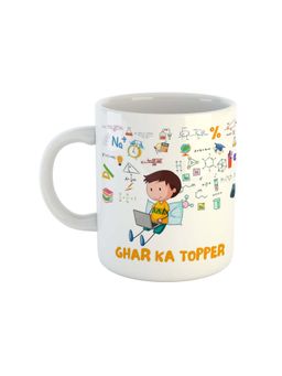 ARTBUG - Ghar Ka Topper Ceramic Coffee Mug Rakhi Gift