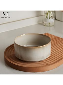 NFI Essentials - Frontier Bowls Perfect For Snack, Side Dishes, Salads Or Desserts Rib 575 Ml Beige