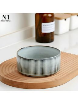 NFI Essentials - Frontier Bowls Perfect For Snack, Side Dishes, Salads Or Desserts Rib 575 Ml Grey