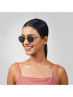 Enrico - Classic Round Polarized Gold Sunglasses