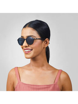 Enrico - Classic Round Polarized Black Sunglasses