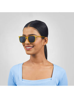 Enrico - Classic Square Gold Polarized Sunglasses