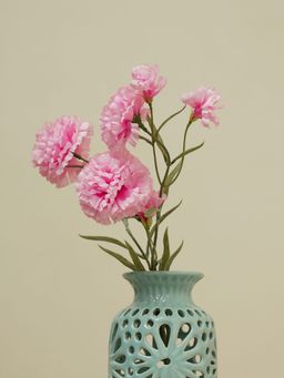 Pure Home + Living - Pink Carnation Faux Flower Stem