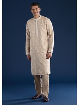 KALKI FASHION - Green Mirror Work Kurta & Pant For Men