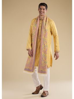 KALKI FASHION - Yellow Printed Kurta & Pant With Dupatta