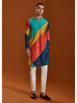 KALKI FASHION - Multi Embroidered Viscose Kurta & Pant