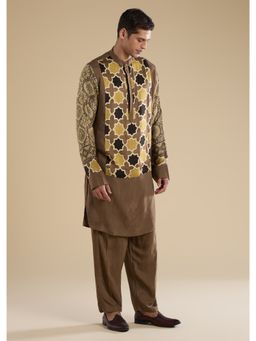 KALKI FASHION - Beige Ajrakh Printed Kurta & Pant