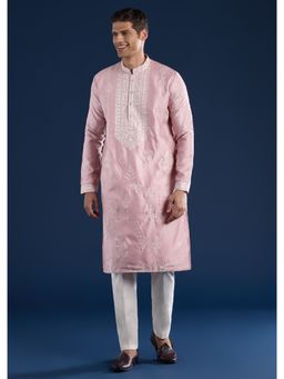 KALKI FASHION - Pink Minimal Kurta & Pant