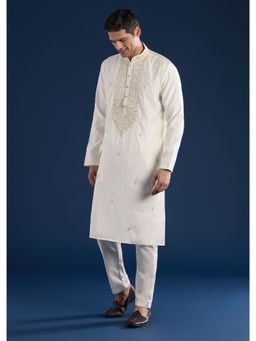 KALKI FASHION - A Cream Minimal Kurta & Pants