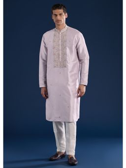 KALKI FASHION - Lilac Motif Kurta & Pant