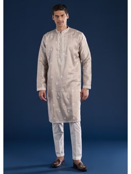 KALKI FASHION - Cream Mirror Kurta & Pant