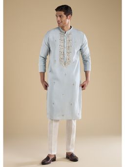 KALKI FASHION - Grey Embellished Kurta & Pants And Pants