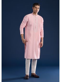 KALKI FASHION - Pink Kurta & Pant For Men
