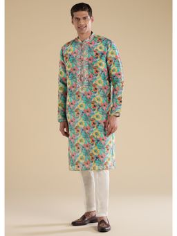 KALKI FASHION - Multi Mirror Embellished Kurta & Pant