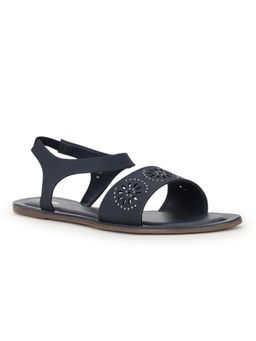 Bata - Women Back Strap Flat Sandals Navy Blue