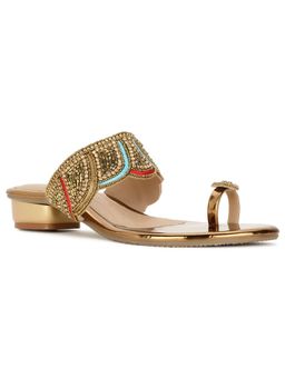 Bata - Red Label Women Slip-On Heels Gold