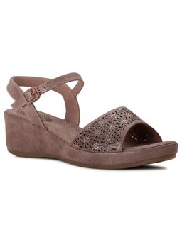 Bata Comfit - Women Buckle Wedges Brown