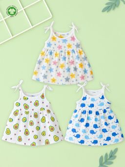 Kidbea - Girl's Organic Cotton Newborn Baby Sleeveless Frock