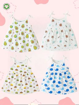 Kidbea - Girl's Organic Cotton Newborn Baby Sleeveless Frock