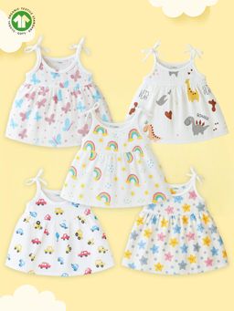Kidbea - Girl's Organic Cotton Newborn Baby Sleeveless Frock