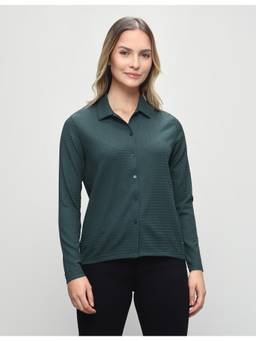 U.S. POLO ASSN. - Women Textured Regular Fit Shirt