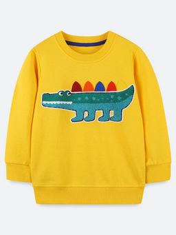 Oh Rare - Boy Yellow Round Neck Sweatshirt