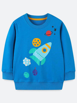Oh Rare - Boy Blue Printed Sweatshirt