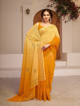 Garden VARELI - Polyester Saree with Unstitched Blouse