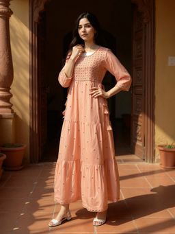 Rangita - Women Peach Kurta