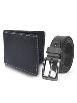 Cimoni - Latest Men's Leather Belt With Wallet-Black