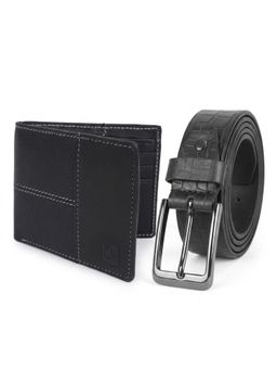 Cimoni - Latest Men's Leather Belt With Wallet-Black