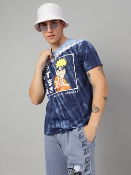 Free Authority - Naruto Printed Regular Fit Multi Cotton Men T-Shirt