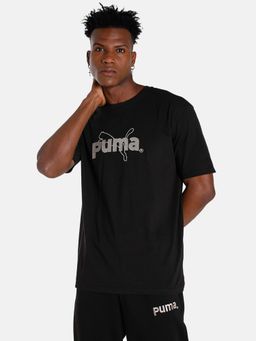 Puma - Team Graphic Mens Black T-shirt