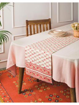 Fabindia - Multi-Color Cotton Hand Block Printed Table Runner (L)