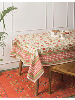 Fabindia - Multi-Color Cotton Floral Pushp Table Cover