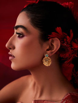 Aulerth - Turquoise Odeta Drops Earrings by Ekaya banaras