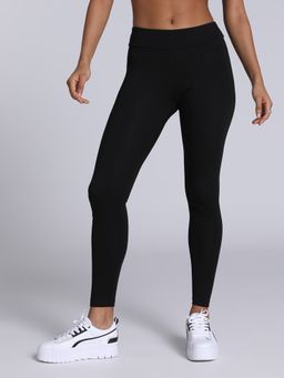 Puma - Essentials Logo Womens Black Tights