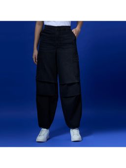 Pepe Jeans - Black High Waist Balloon Leg Parachute Jeans