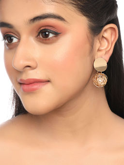 Yellow Chimes - Gold-Plated Set Of 3 Earrings